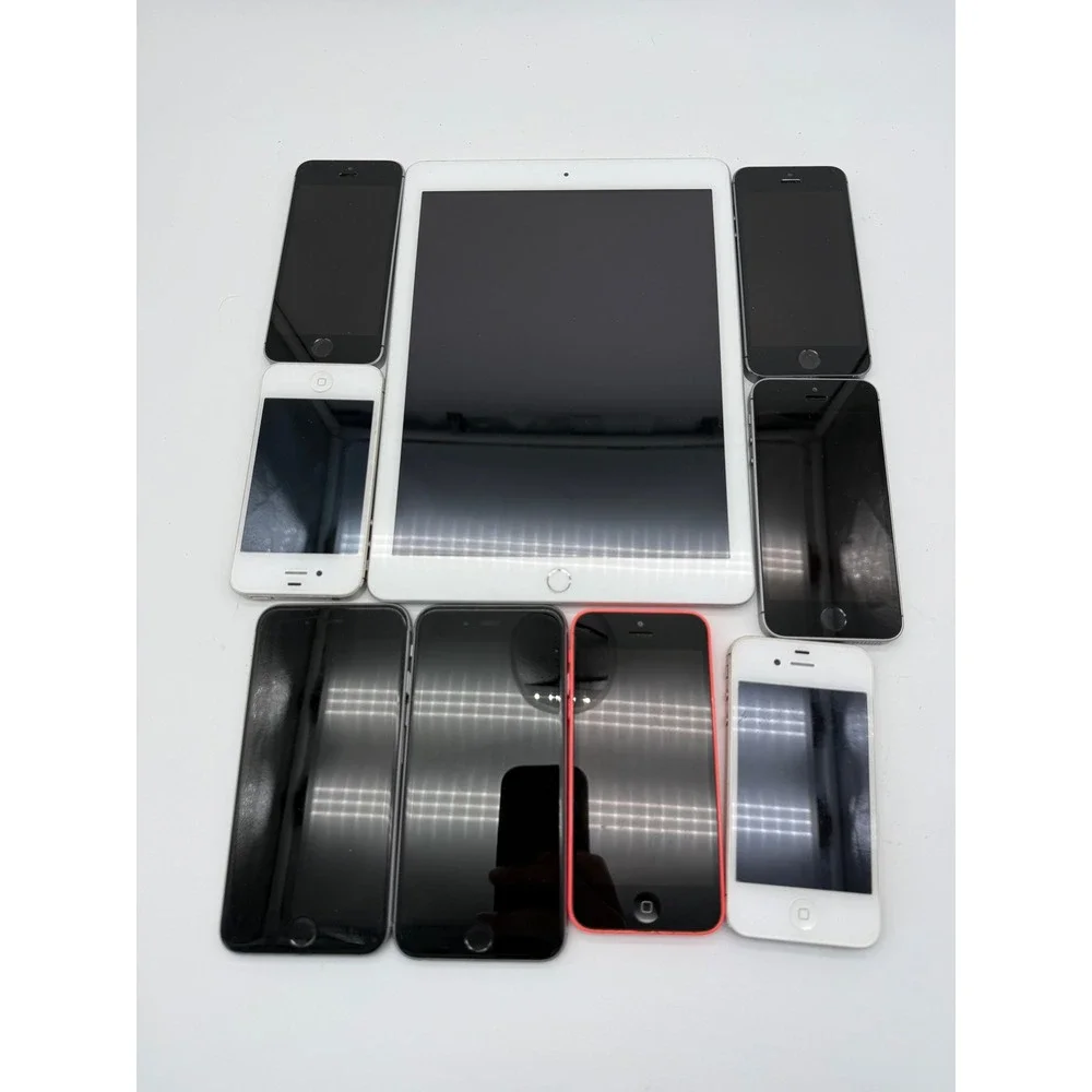 Apple iPhone iPad Lot 9 Devices Untested For Parts iPhone SE 6s 5c 4s iPad